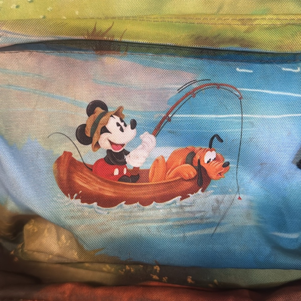 Disney JanSport Mickey Mouse Pluto Fishing Backpack - Picture 5 of 6
